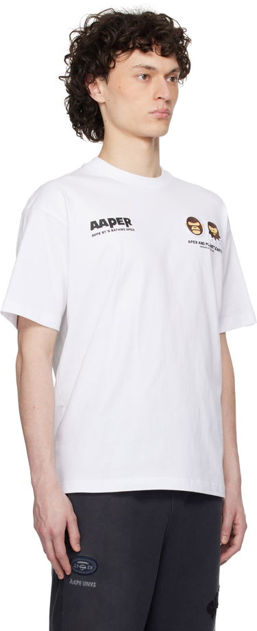 T-paita AAPE by A Bathing Ape AAPE by A Bathing Ape 'AAPER' Basic T-Shirt Valkoinen | AAPTEM1675XXNWHX, 1