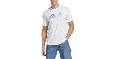 T-paita adidas Performance Real Madrid Graphic Tee Valkoinen | ht6463, 1