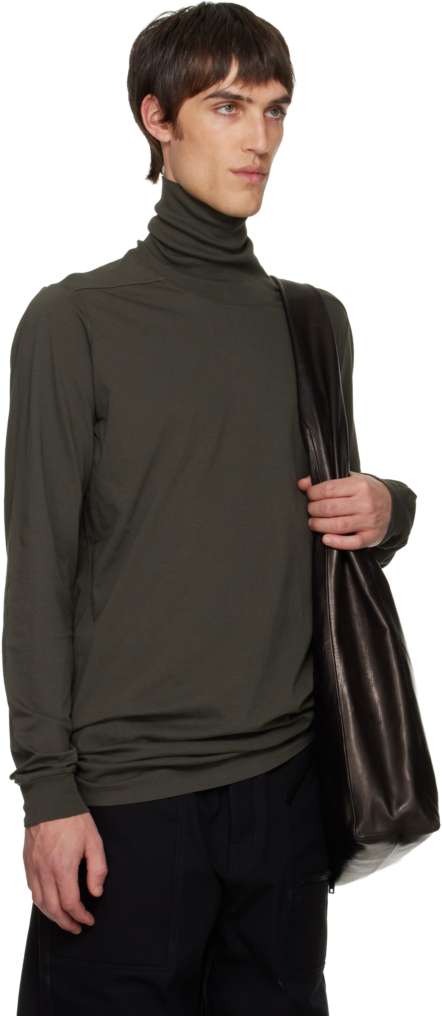 Villapaita Rick Owens Rick Owens Concordians Surf Turtleneck Vihreä | RU02E1286 JA, 1