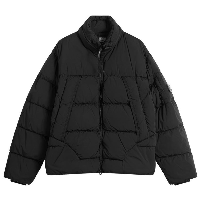 Puffer takki C.P. Company Nycra R Puffer Jacket, Size Large Musta | 19CMOW239A-005864G-999