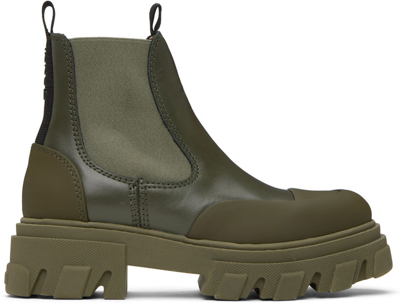 Tennarit ja kengät GANNI GANNI Cleated Low Chelsea Boots Vihreä | S2236