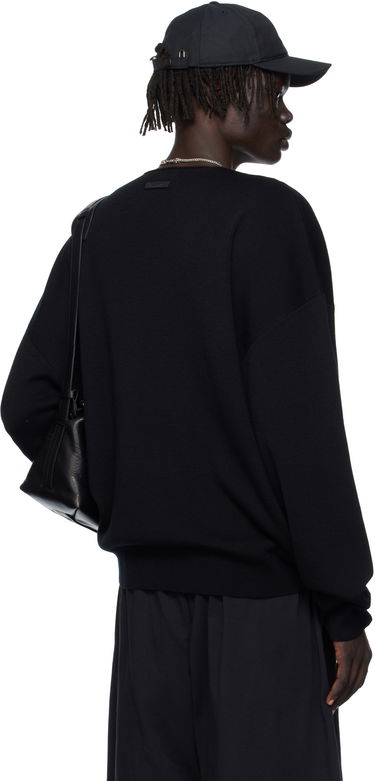 Villapaita Fear of God Fear of God ESSENTIALS Long Sleeve Crewneck Sweater Musta | 192SP256490F, 2