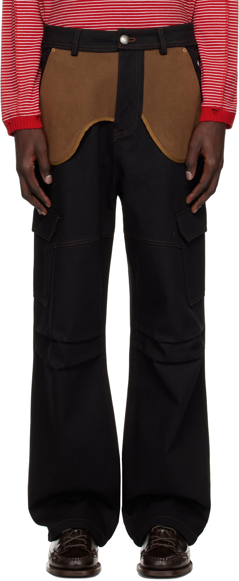Cargo housut Andersson Bell Andersson Bell Inside Out Denim Cargo Pants Musta | apa785m