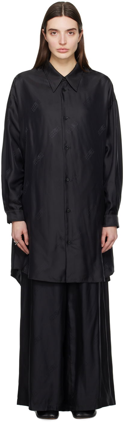 Mekko Maison Margiela MM6 Button-Up Dress Musta | S52CT0780 S78374