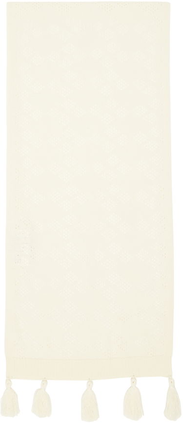 Huivi ADER ERROR Knitted Tassel Scarf Beige | BMADSSAC0402IV, 3