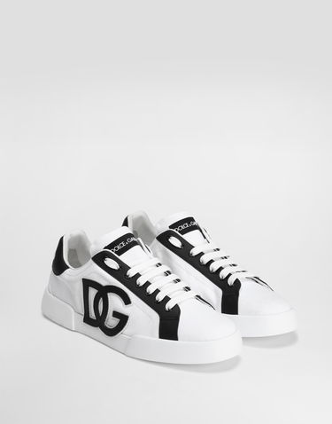 Tennarit ja kengät Dolce & Gabbana Portofino Light Strobel Canvas and Calfskin Valkoinen | CS2343AE6298T908, 1