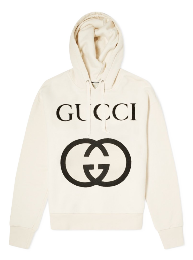Huppari Gucci Interlock GG Popover Hoody Beige | 475374-X3Q25-9524
