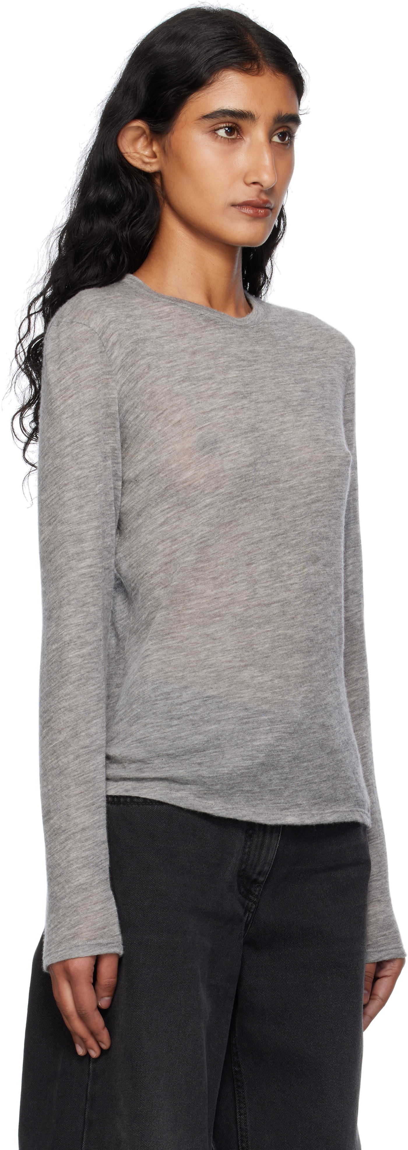 Villapaita The Row The Row Iverness Long Sleeve Sweater Harmaa | 5590-K52, 1