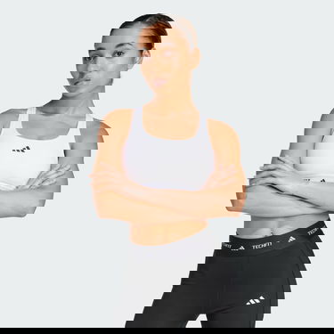 Rintaliivit adidas Performance TECHFIT Medium Support Elastic Sports Bra Valkoinen | JG3961, 4