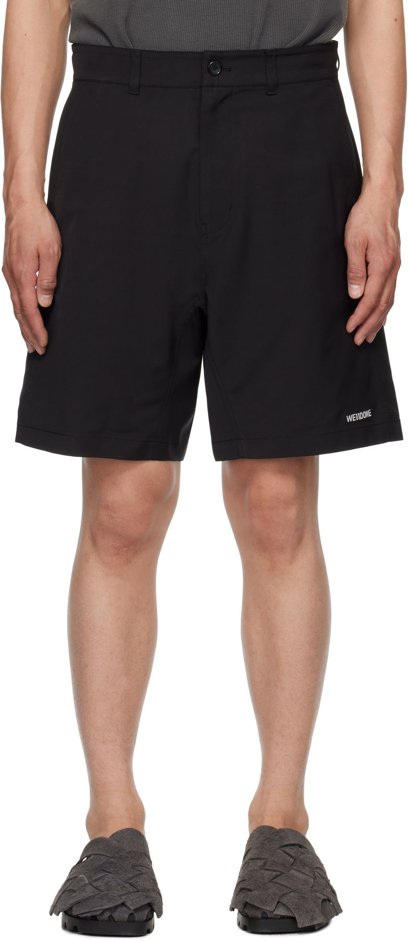 Shortsit We11done We11done Classic Shorts Musta | WD-PT1-25-223-M-BK