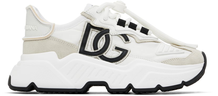 Tennarit ja kengät Dolce & Gabbana White Daymaster Sneakers Valkoinen | CK1908 AQ040