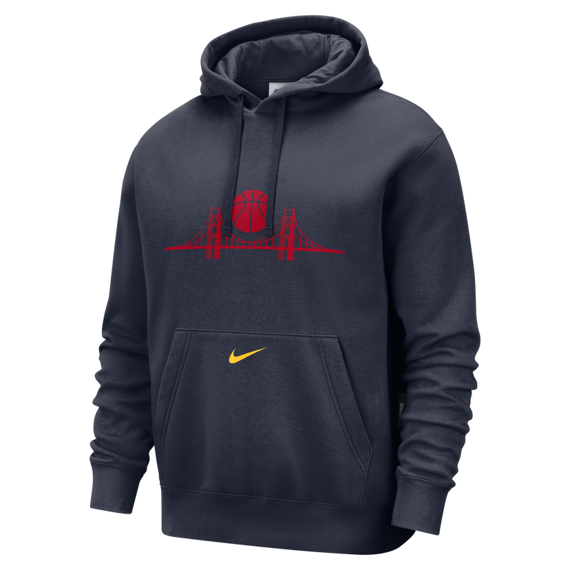 Huppari Nike NBA Golden State Warriors Club City Edition Fleece Hoodie Sininen | FZ0597-419