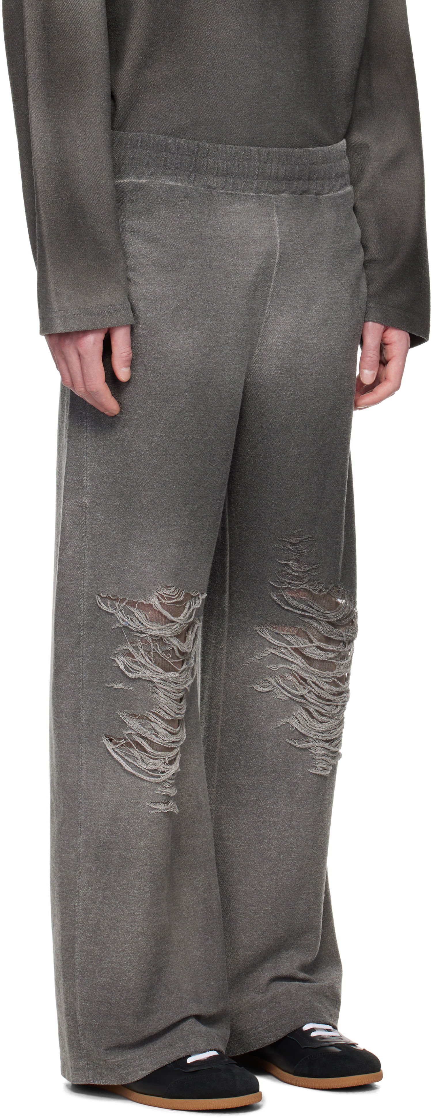 Verryttelyhousut Diesel P-Percy Distressed Sweatpants Harmaa | A18218-0PLAI-9AW, 1