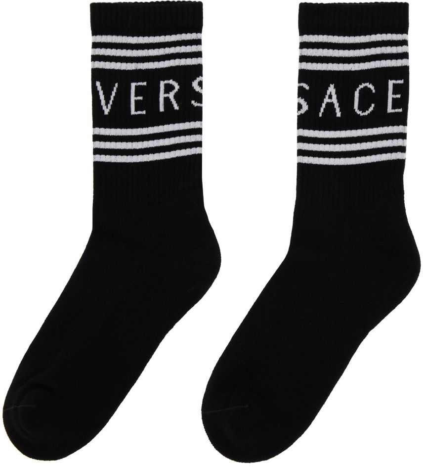Sukat Versace Vintage Socks Musta | 1008759_1A06710_2B020, 1