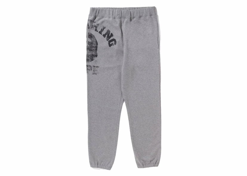 Verryttelyhousut BAPE BAPE Big College Sweat Pants Gray Harmaa | 1J80-152-001