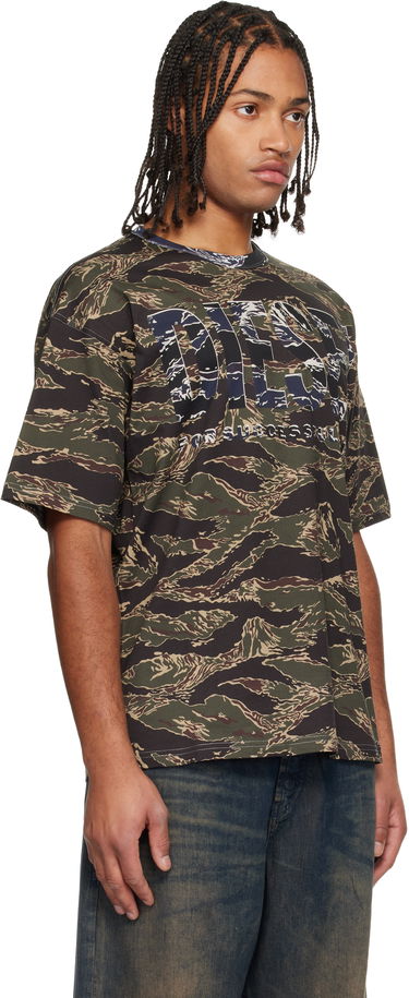 T-paita Diesel Tiger Stripe Camouflage Graphic T-Shirt Monivärinen | A19343-0AJFJ-51FA, 1