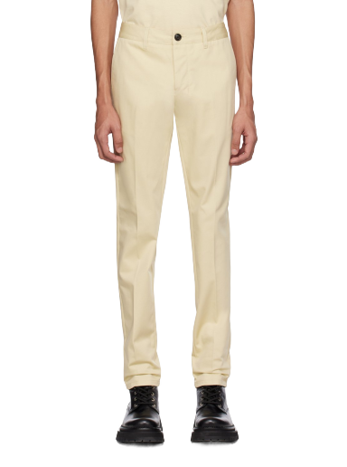Housut AMI Straight-Fit Trousers Beige | HTR619.CO0020