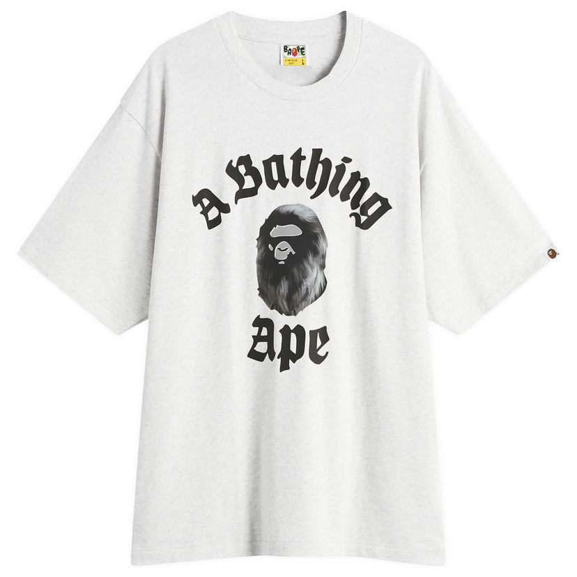 T-paita BAPE A Bathing Ape Gothic College T-Shirt Harmaa | 001TEL801330M-GRY