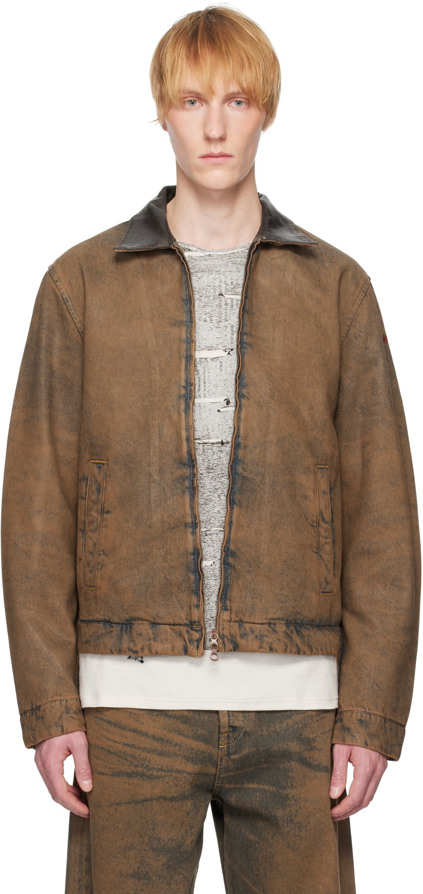 Takki Diesel Diesel D-Rohe-S Denim Jacket Ruskea | A16845-09K82-01