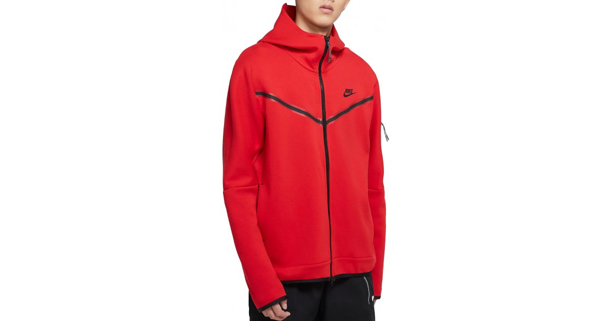 Huppari Nike Sportswear Tech Fleece Hoodie Punainen | cu4489-657, 1
