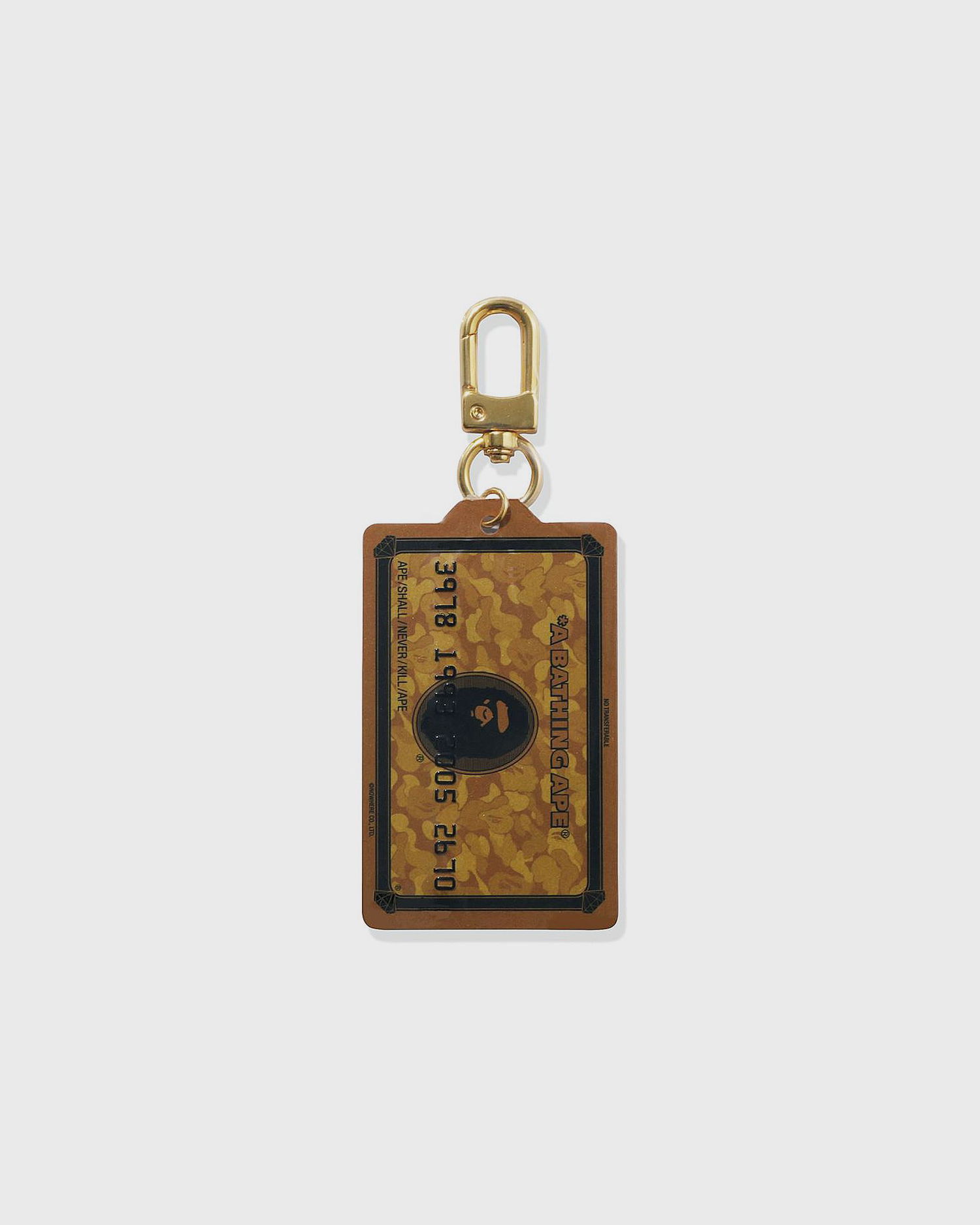 Avaimenperät BAPE A Bathing Ape Card Keychain Ruskea | 001GDL301006MGL, 0