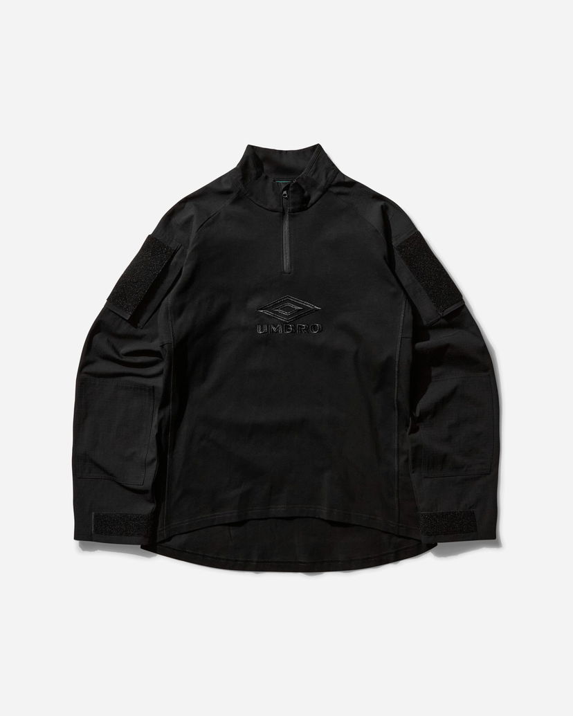 Huppari Umbro Tactical Half Zip Sweatshirt Musta | UBMW0254JY68 BLK0001