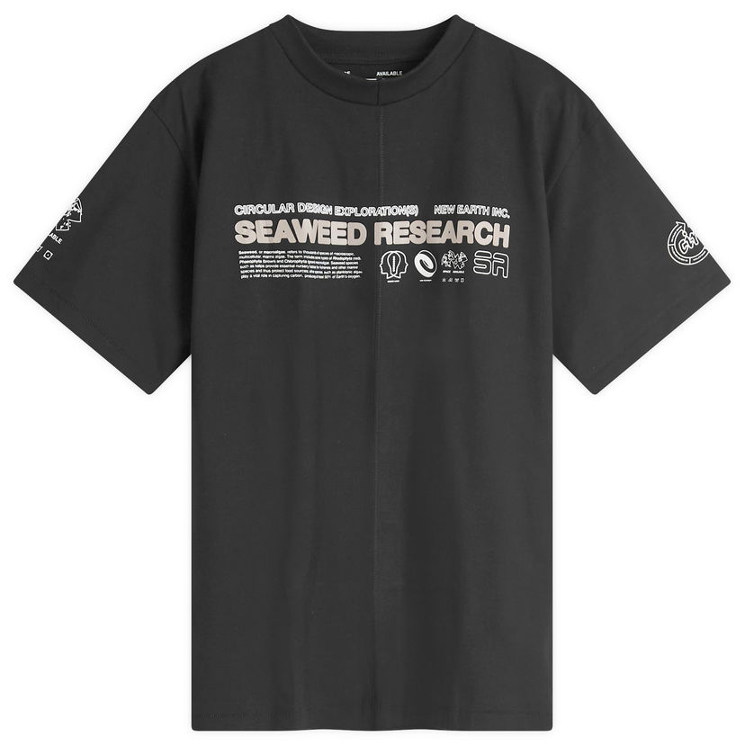 T-paita Space Available Seaweed Research T-Shirt Black Musta | SA-SRT001-BLK
