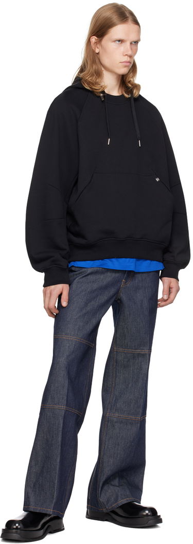 Huppari Helmut Lang Apex Zip Hoodie With Kangaroo Pocket Musta | O06HM502, 3