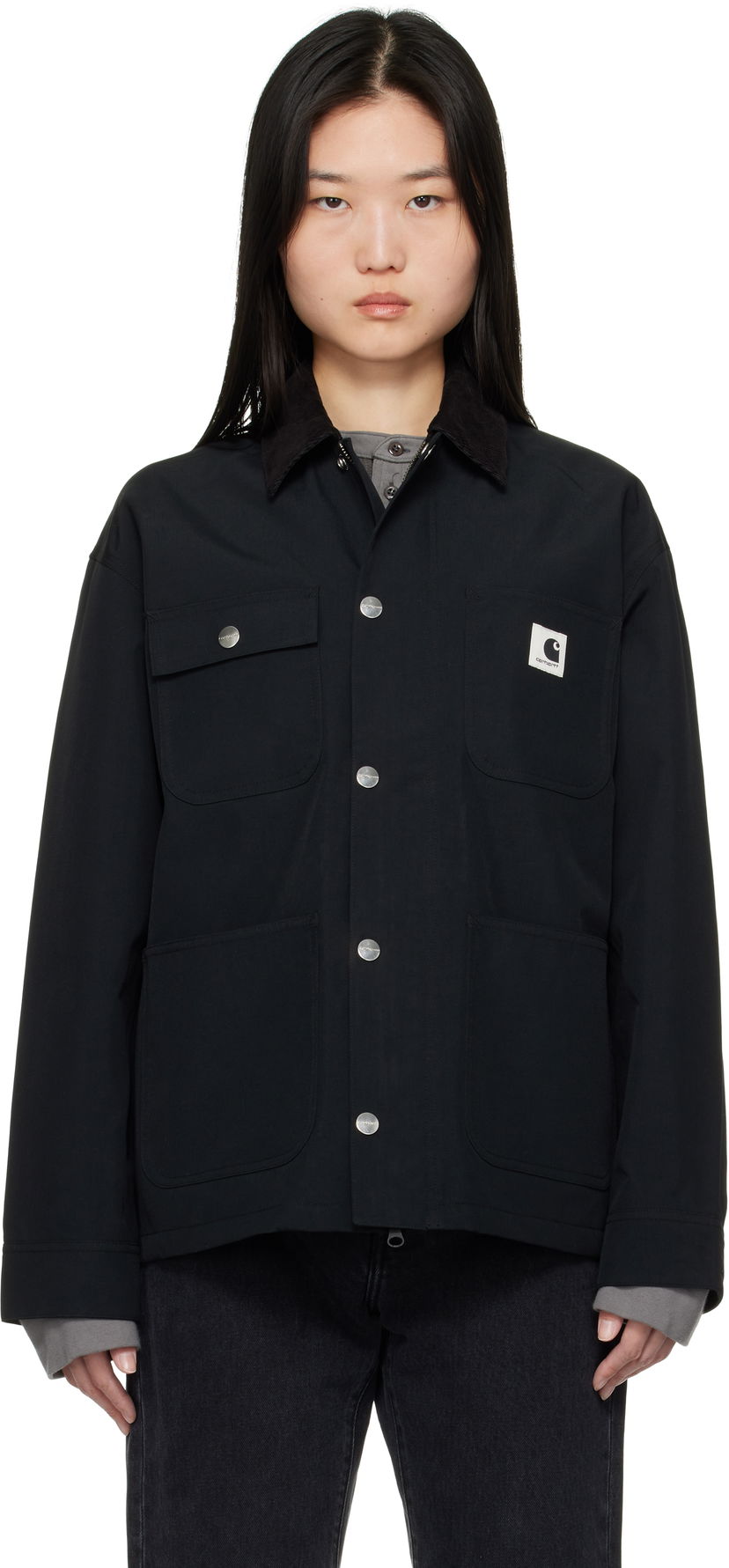 Takki Carhartt WIP Clapton Jacket Musta | I034425 00EXX