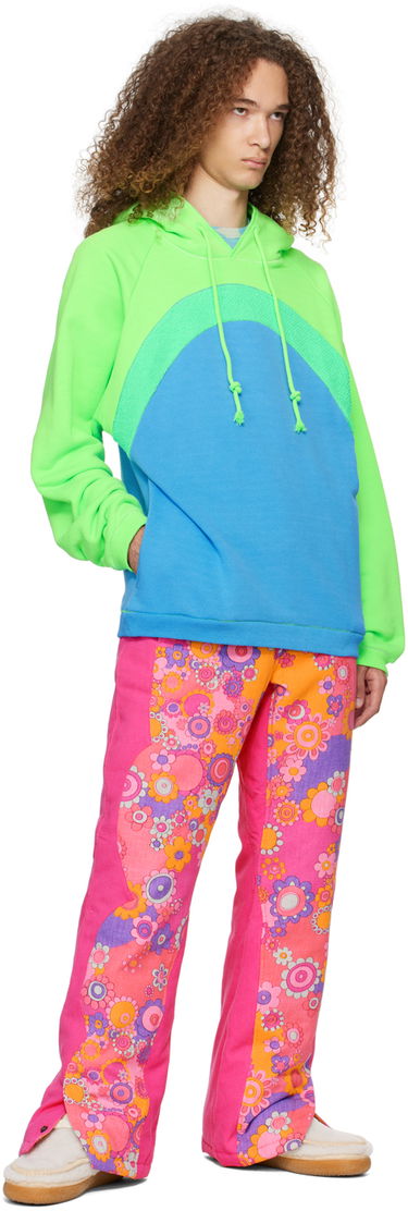Huppari ERL Rainbow Colorblock Hoodie Monivärinen | ERL07T023, 3