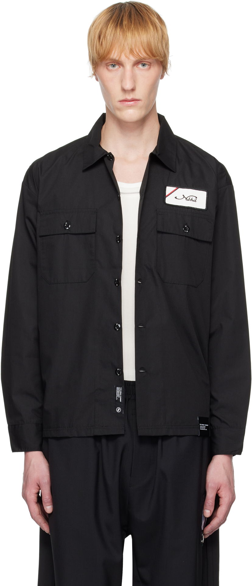 Paita Neighborhood Neighborhood Classic Work Long Sleeve Shirt Musta | 251TSNH-SHM01