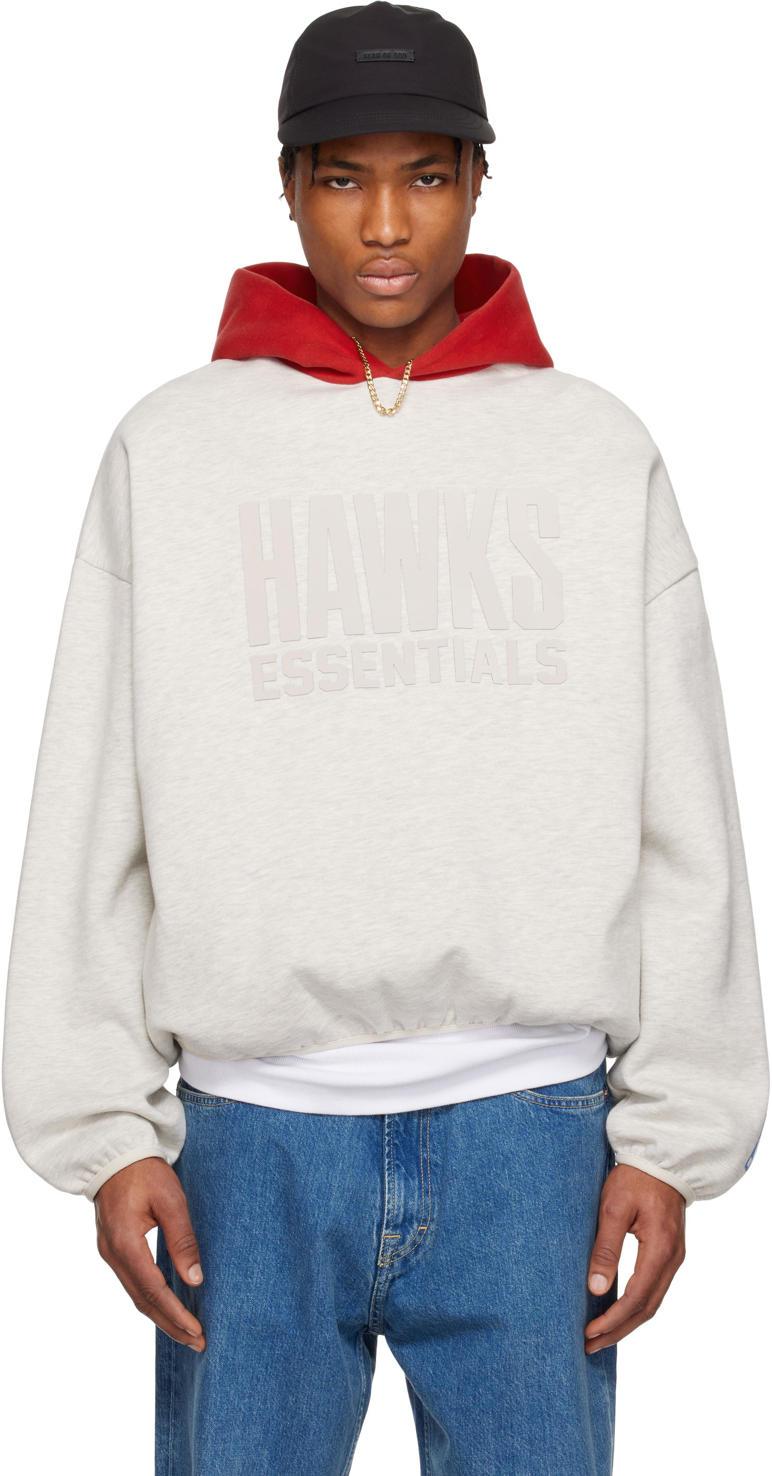 Huppari Fear of God ESSENTIALS NBA Hawks Pullover Hoodie Harmaa | 192AL246509F, 0