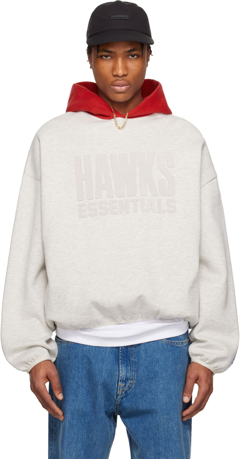 Huppari Fear of God ESSENTIALS NBA Hawks Pullover Hoodie Harmaa | 192AL246509F