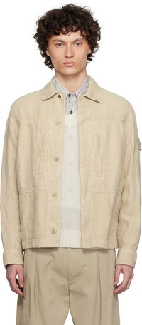 Stone Island Diagonal Linen Overshirt