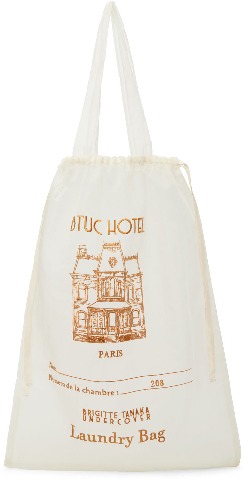 Kangaskassi UNDERCOVER Brigitte Tanaka Edition Tote Bag Valkoinen | UC2D1B04