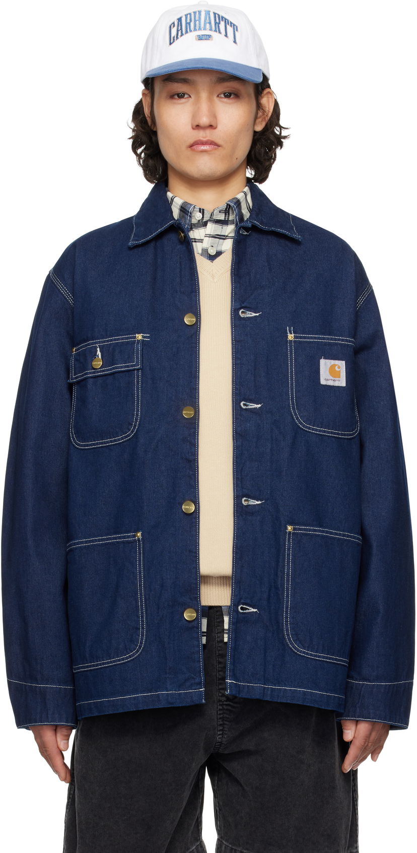 Takki Carhartt WIP Carhartt WIP OG Chore Denim Jacket Sininen | I031896