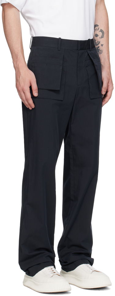 Cargo housut Helmut Lang Helmut Lang Utility Car Trousers Tummansininen | O04HM213, 1