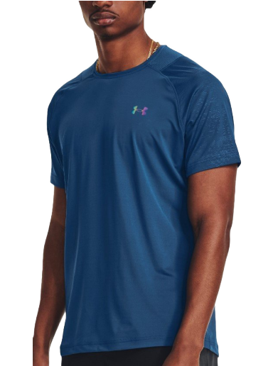 T-paita Under Armour Rush Emboss Tee Tummansininen | 1376790-426