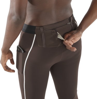 Leggingsit Salomon Salomon Sense Aero Stow Tights Ruskea | lc2432-0, 3