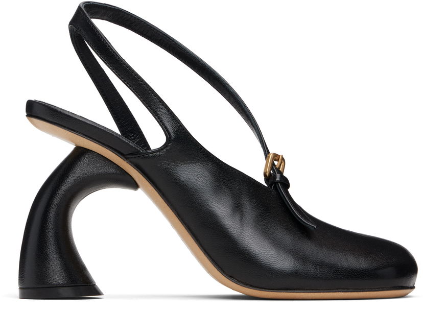 Kengänhoito Dries Van Noten Dries Van Noten Cutout Slingback Heels Musta | 252-011715-114
