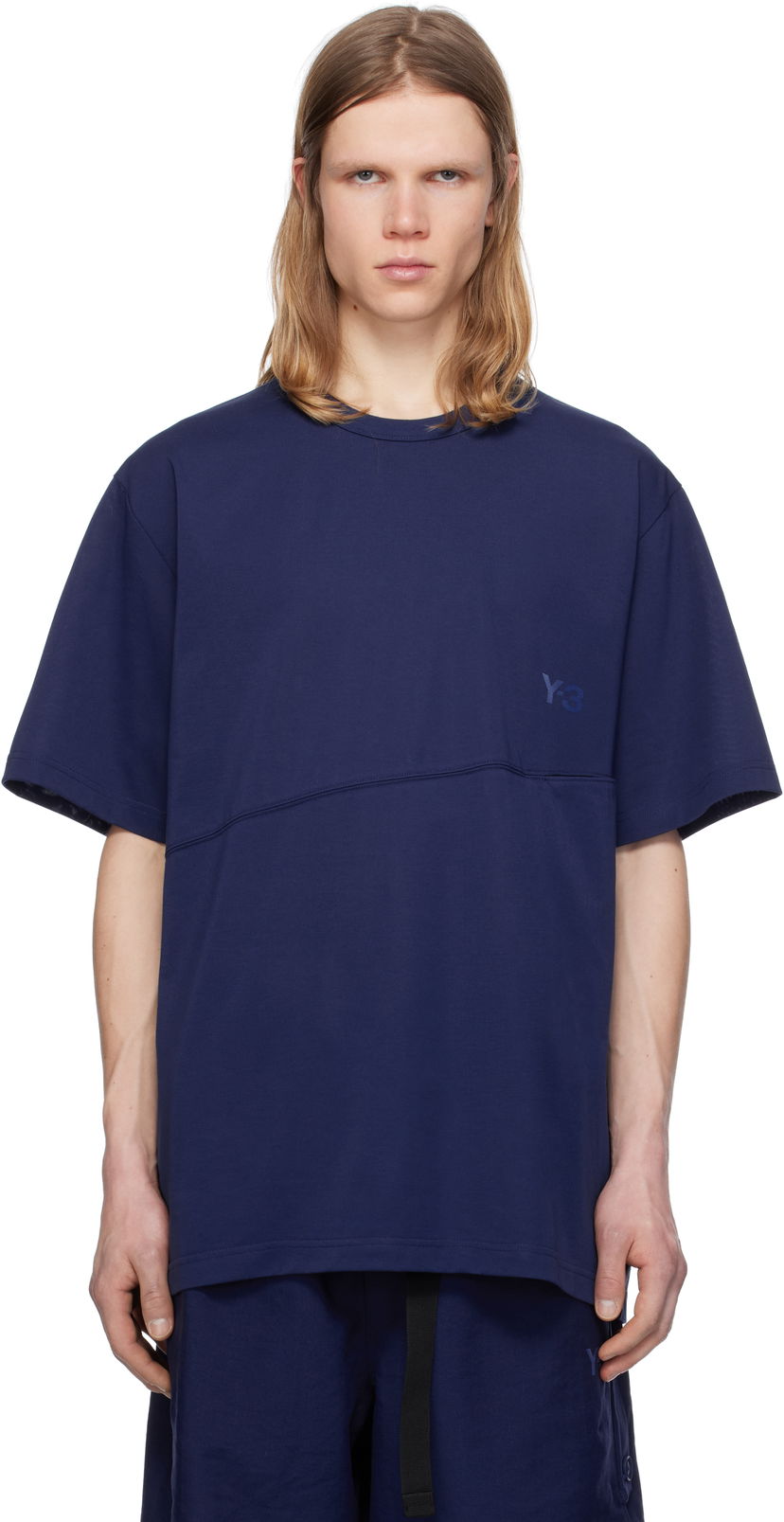 T-paita Y-3 Y-3 U Vent T-Shirt Tummansininen | JM3240