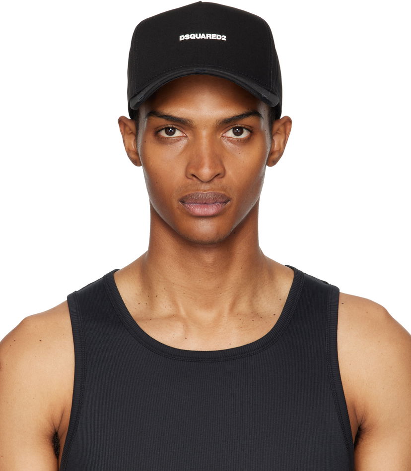 Korkki DSQUARED2 Dsquared2 Mini Logo Baseball Cap Musta | BCM0603_05C00001