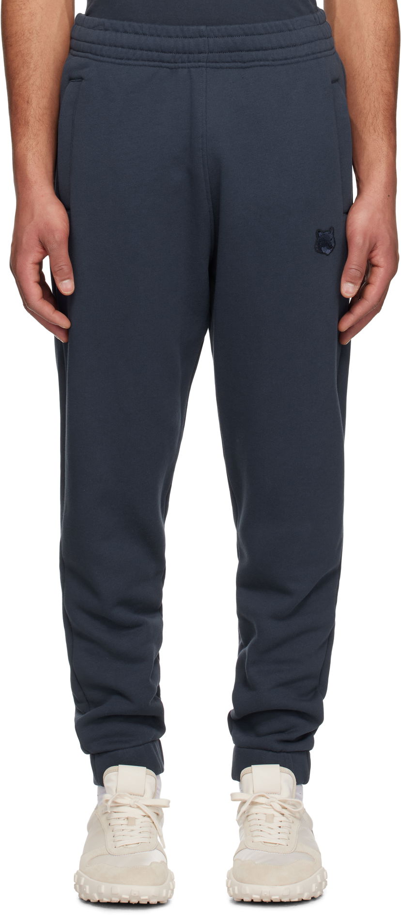 Verryttelyhousut MAISON KITSUNÉ Maison Kitsuné Bold Fox Head Patch Comfort Jog Sweatpants Tummansininen | MM01125KM0321