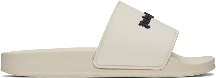 Tennarit ja kengät Palm Angels Classic Logo Pool Slides Valkoinen | PWIC013C99MAT0016110