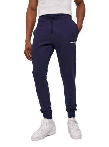 Verryttelyhousut New Balance Classic Core Fleece Pants Tummansininen | MP03904PGM