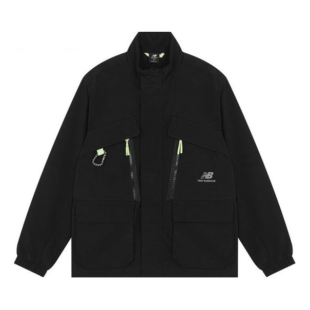 Tuulitakki New Balance Fleece Lined Woven Jacket Musta | AMJ21357-BK