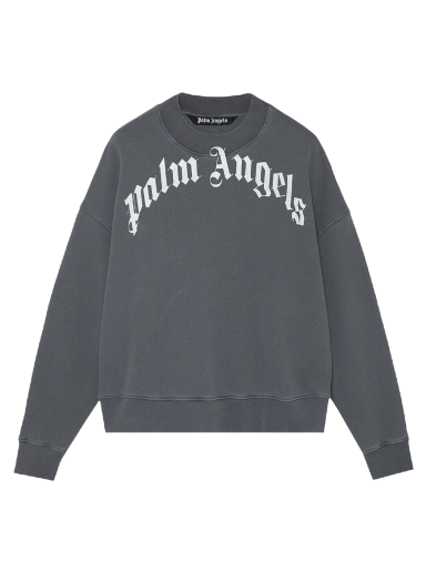 Huppari Palm Angels GD Curved Logo Crew Musta | PMBA026F21FLE0041001