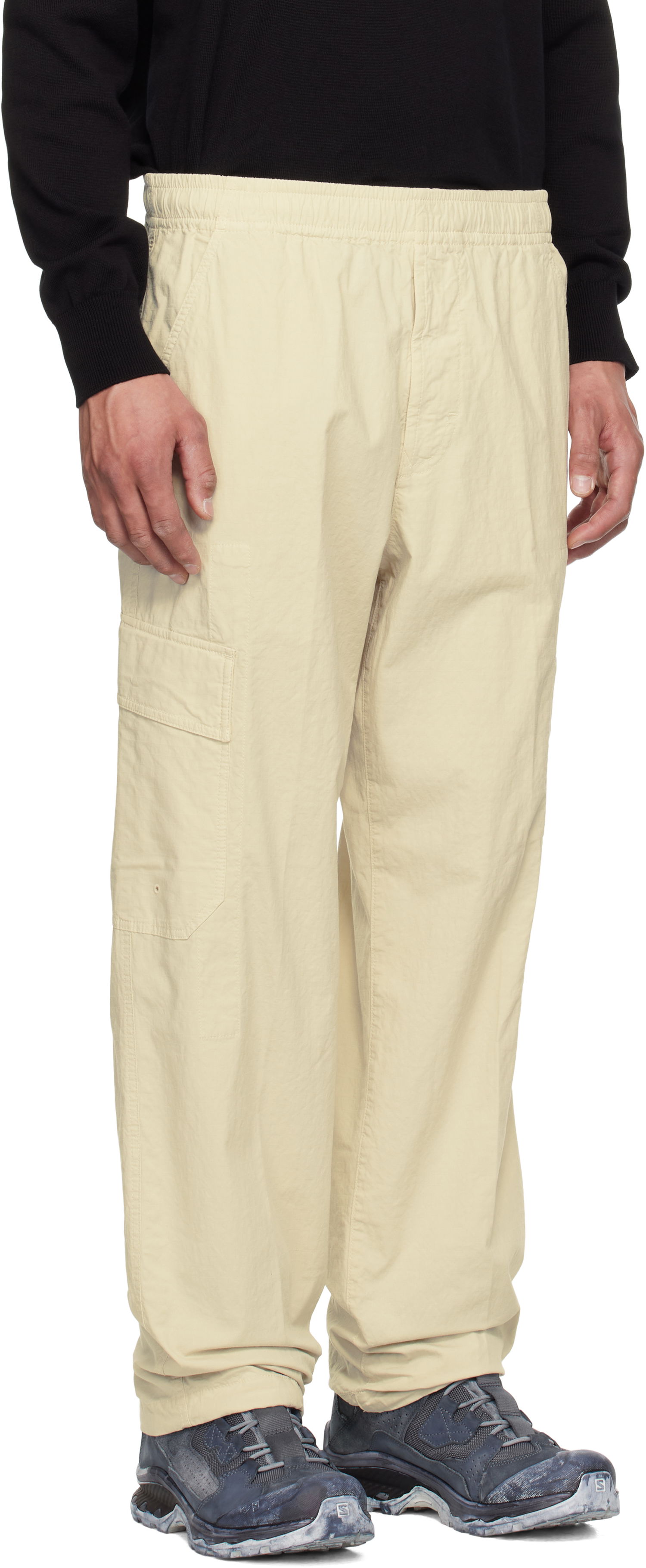 Cargo housut Stone Island Stone Island Mil-Spec Stretch Ripstop Cargo Pants Beige | K1S15 3100022 S0063, 1