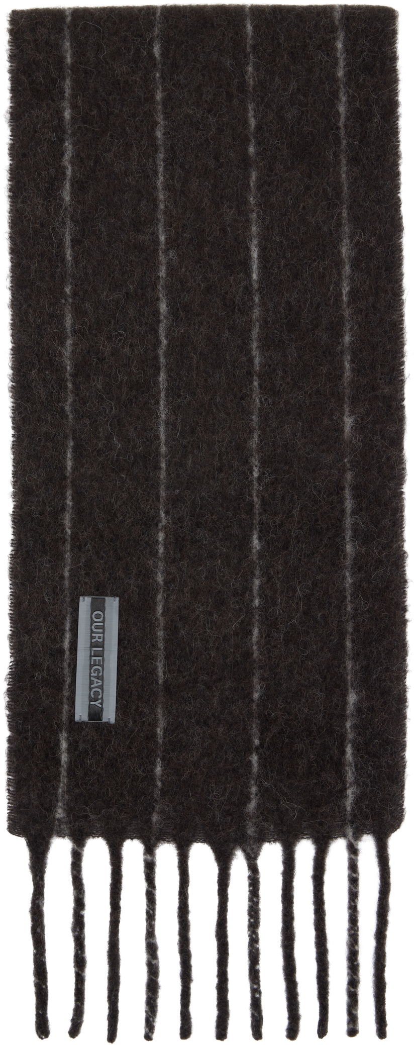 Huivi OUR LEGACY Our Legacy Estate Striped Scarf Ruskea | A4258EBR