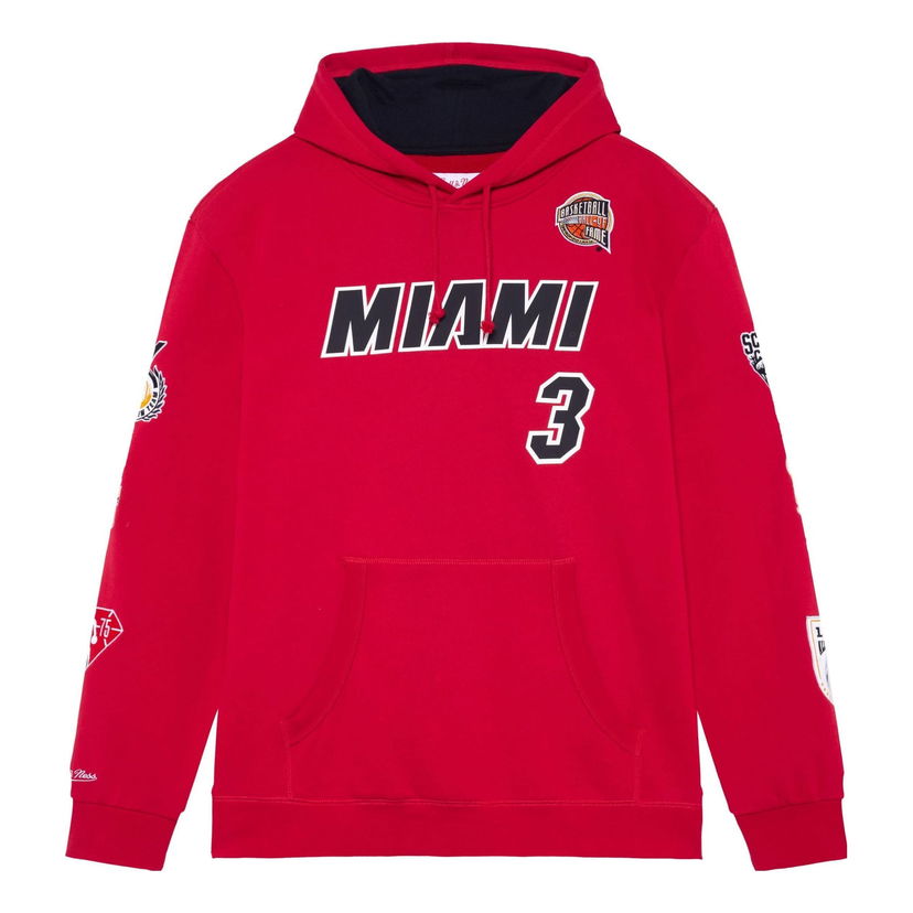 Huppari Mitchell & Ness Mitchell & Ness NBA Miami Heat Dwyane Wade Fleece Hoodie Punainen | FPHD6861-MHEYYDWASCAR